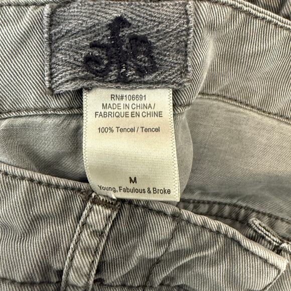 Young Fabulous & Broke Jogger Pants | Army Green Utility Studded | Size M - Picture 4 of 10